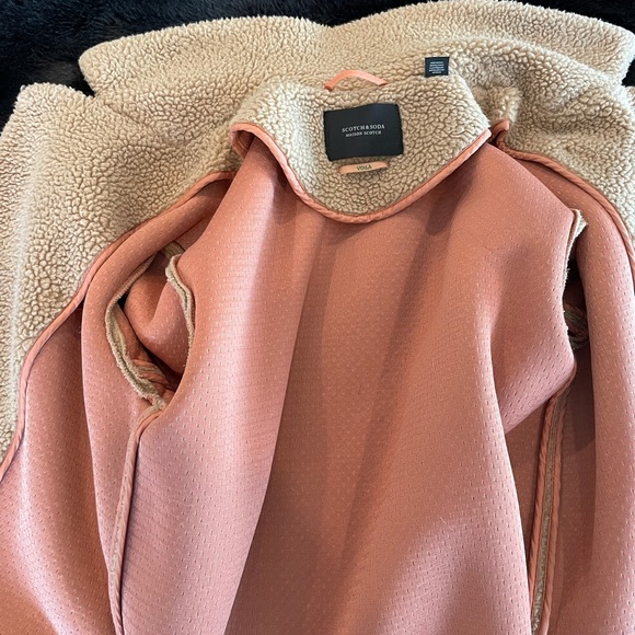 Long tan teddy coat with pockets - Picture 3 of 4